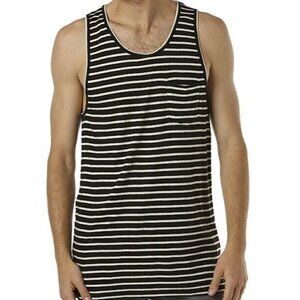 Globe United By Fate Men's Black Striped Singlet Muscle Tank Size M